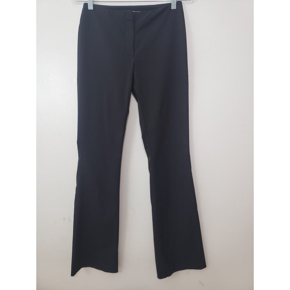 Y2K Hugo Buscati Women's Pants Size 4 Black Boot Legs Stretch Flare Office USA